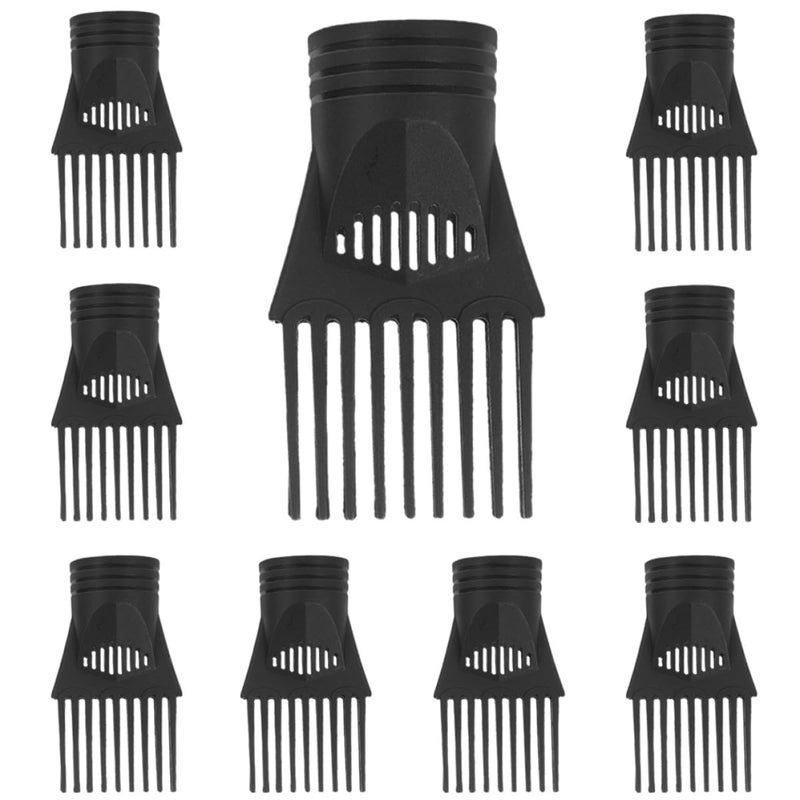 10pcs Hair Dryer Comb Nozzle Attachments Small Concentrator Dryer Nozzle Replacement Accessories for Styling and Volumizing in Salon and Home Use - Image 1