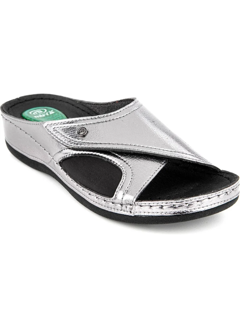 MUYA orthopedix Hazar Bone Protrusion Hallux and Heel Spur Gel Supported Lead Color Women's Slippers 3320410
