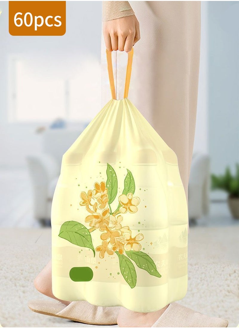 Beirui 60pcs Disposable Garbage Bag, Cinnamon Fragrance, No Tear Garbage Bag, Suitable for Kitchen, Dining Room, Bathroom, Living Room, Office, etc.  - Image 1