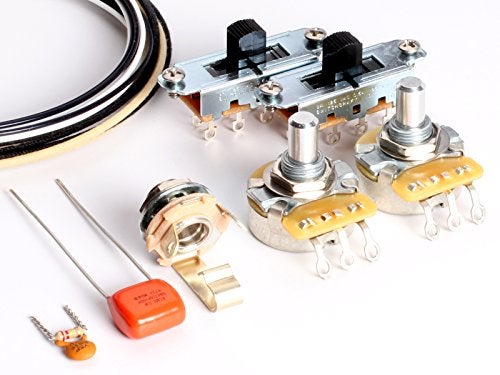 ToneShaper Guitar Wiring Kit, For Fender Mustang (Black Switches) - Image 1