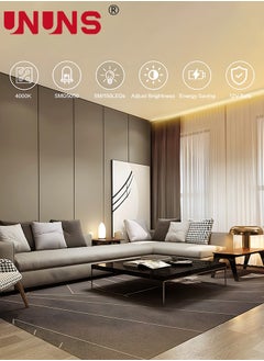 UNUNS 3M Motion Sensor Under Cabinet Lights Strip,Plug-in LED Strip Lights Indoor,Table Lamp Hand Wave Activated, Dimmer And Timer For Counter Shelf Showcase Stairway Bedroom Corridor,Warm White Light  - Image 5