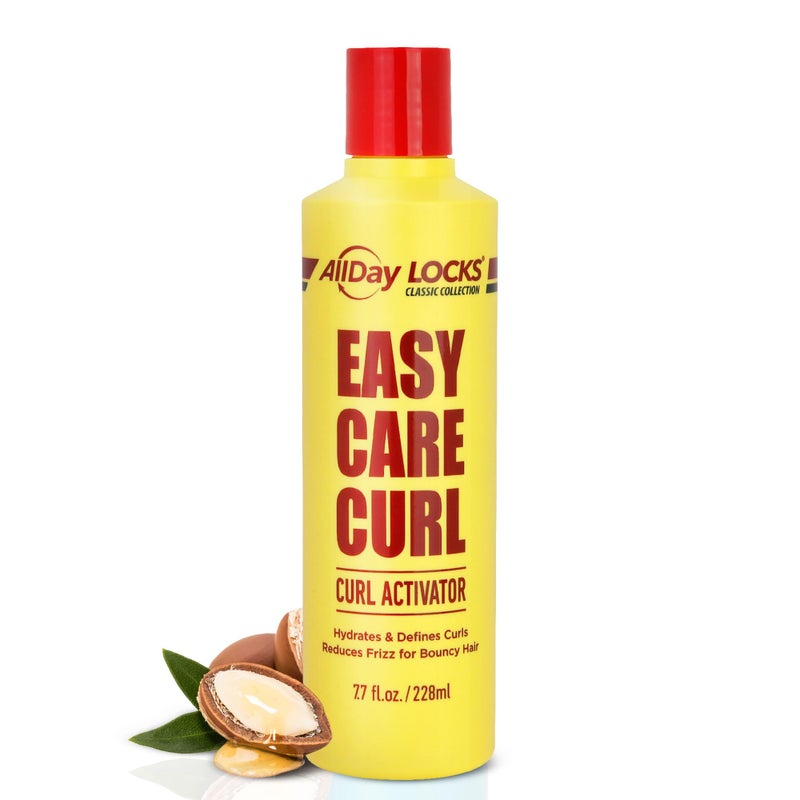 AllDay Locks Classic Easy Care Curl Activator - Activator Product for Curly Hair, Defines & Moisturizes Strands, Milky Cream Product for Men and Women, Easy Curling and Styling - 7.7 oz Bottle - Image 1