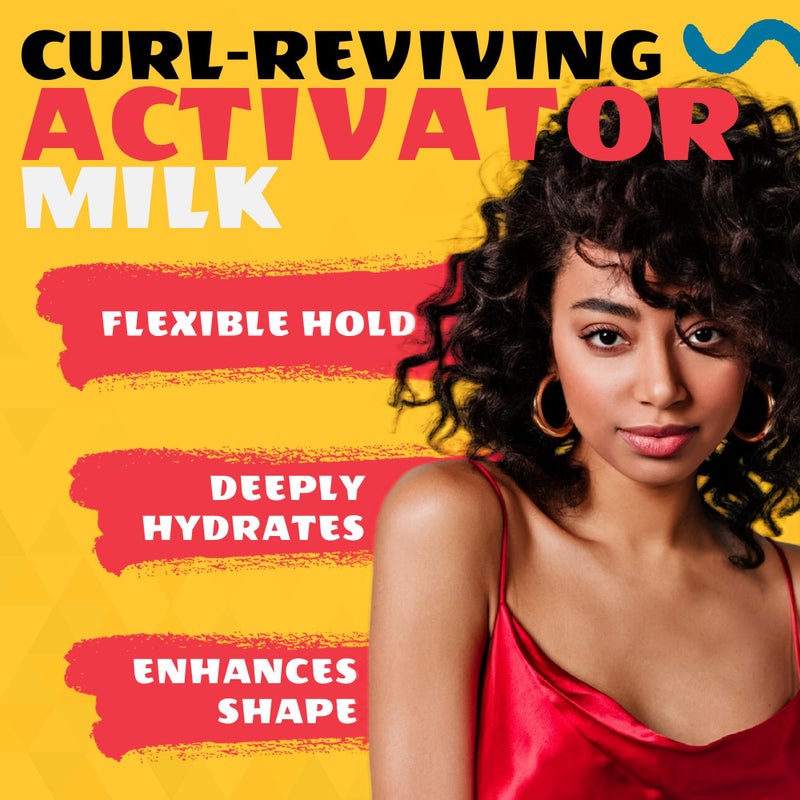 AllDay Locks Classic Easy Care Curl Activator - Activator Product for Curly Hair, Defines & Moisturizes Strands, Milky Cream Product for Men and Women, Easy Curling and Styling - 7.7 oz Bottle - Image 2