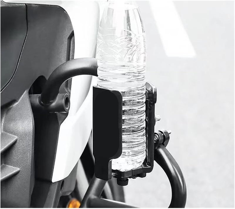 Universal Motorcycle Cup Holder – Handlebar or Crash Bar Mount for Water Bottles and Drink Containers(Handlebar) - Image 4