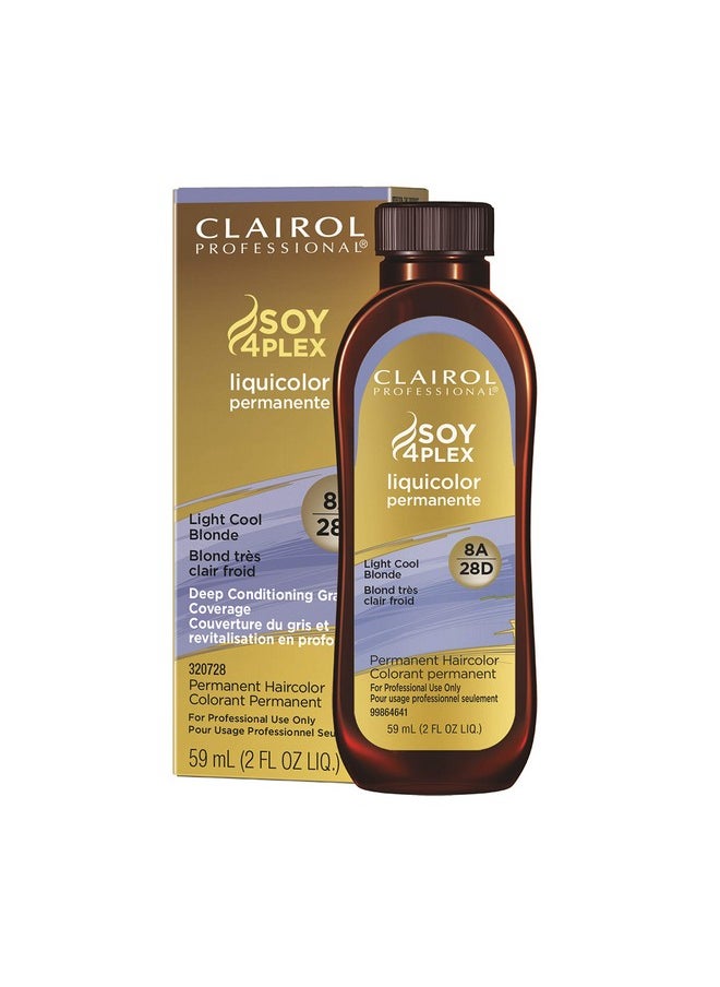 Clairol Professional - Permanent Liquicolor For Blonde Hair Color, 8A Light Cool Blonde, 2 Oz - Image 1