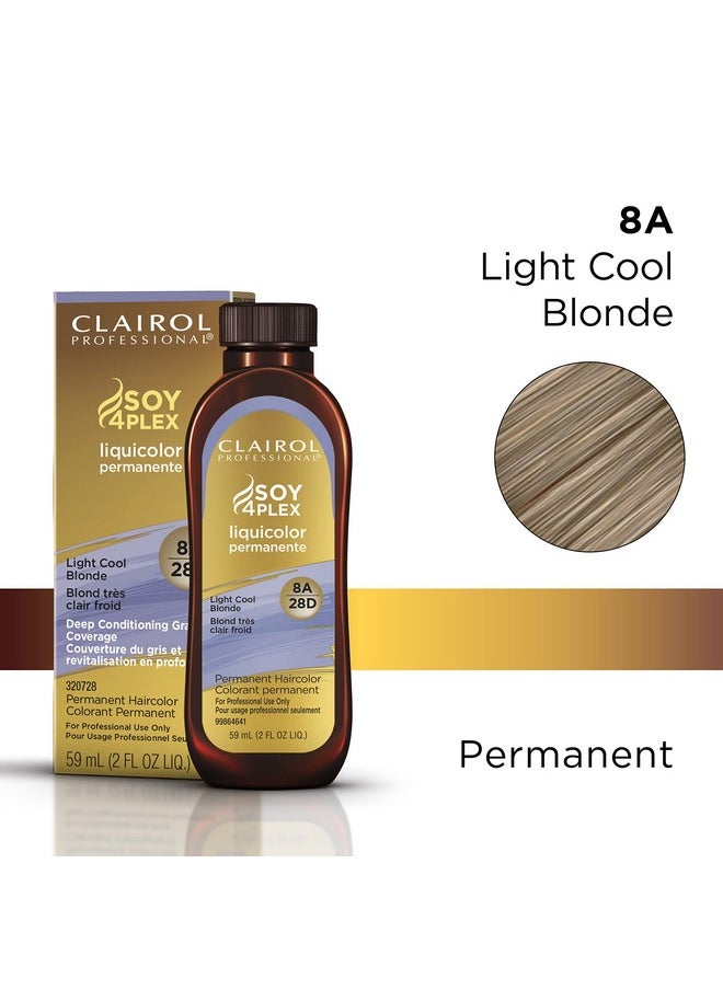 Clairol Professional - Permanent Liquicolor For Blonde Hair Color, 8A Light Cool Blonde, 2 Oz - Image 1