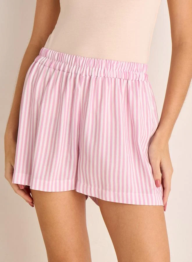سبلاش فيڤ Striped Rayon Bottoms with Elasticated Waistband