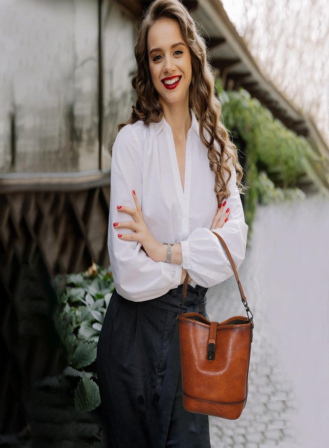 HESHE Shoulder Bag Vintage Women’s Crossbody Handbags Hobo Bag Fashion Satchel Purse Daily Ladies Handbags(Coffee) - Image 3