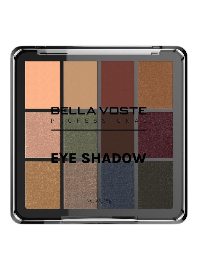بيلا فوست ظلال العيون الاحترافية - لوحة ألوان ساحرة 12 في 1 | لون طبيعي، غير لامع، لامع | لون غني | تصبغ عالي (Bves103) - Image 1