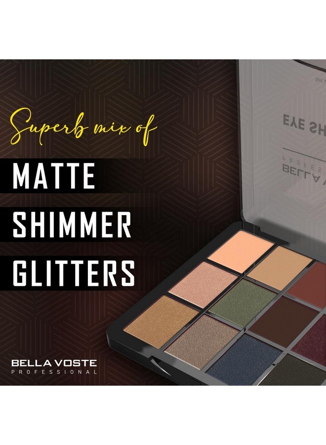 بيلا فوست ظلال العيون الاحترافية - لوحة ألوان ساحرة 12 في 1 | لون طبيعي، غير لامع، لامع | لون غني | تصبغ عالي (Bves103) - Image 3