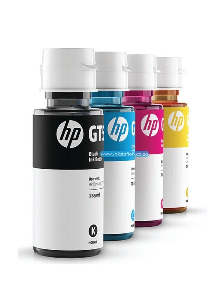 GT53XL (Black) + GT52 (Cyan, Yellow, Magenta) Pack of 4 Bundle Multicolor - Image 2