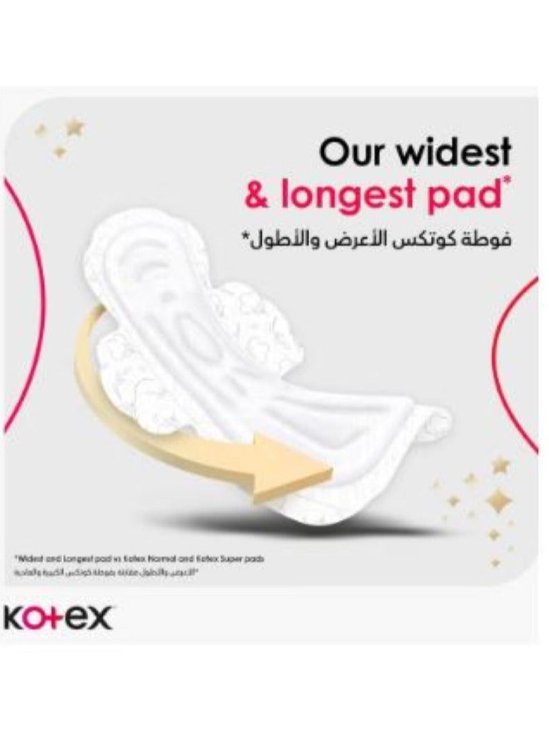 Kotex Maxi Thick Night Size Sanitary Pads with Wings - 16 Pieces - Image 4
