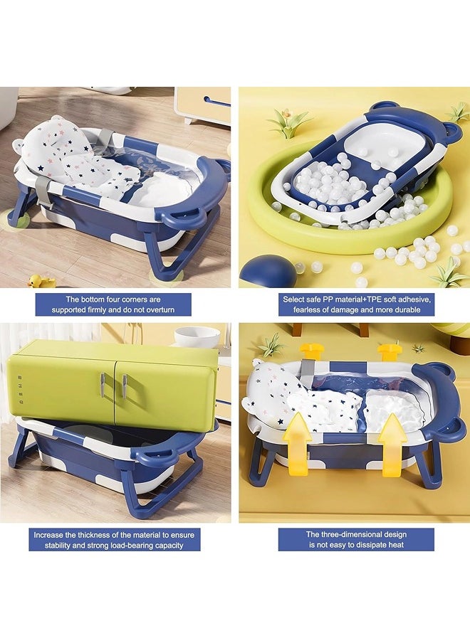 ShebSheb Foldable Baby Bath Tub,Portable Travel Baby Bathtub for Newborn  - Image 3