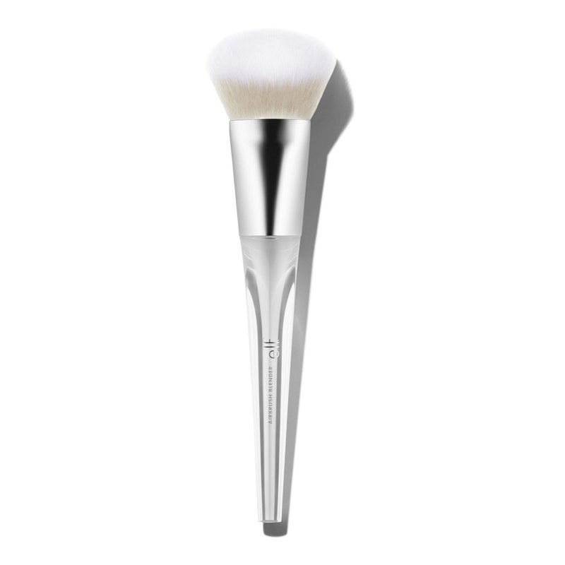 elf elf Precision Airbrush Blender Angled Makeup Brush For Applying Liquids Creams Or Powders Creates Sheer Or Full Coverage Vegan  CrueltyFree 