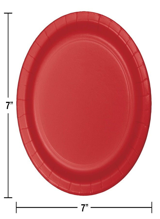 Creative Converting 75-Count Value Pack Paper Dessert Plates, Classic Red - - Image 2