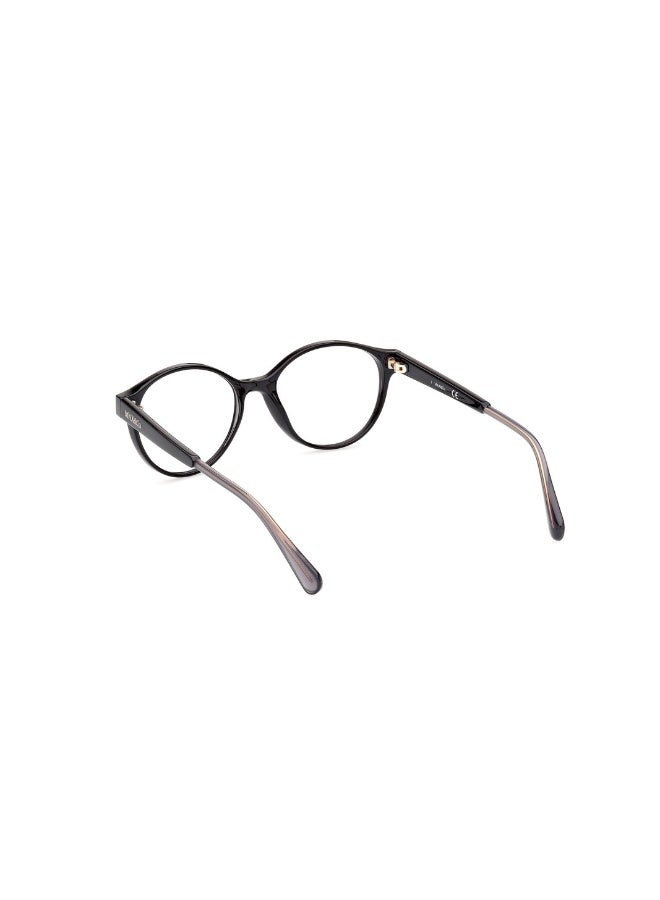ماكس اند كو نظارة طبية بشكل دائري للنساء بأذرع بلاستيكية MO5073  مقاس 50 - اسود - Image 3