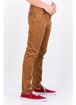 GANT Men Hayes Mid Rise Corduroy Pants, Brown  - Image 4
