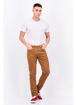 GANT Men Hayes Mid Rise Corduroy Pants, Brown  - Image 3