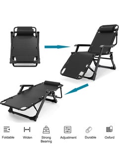 Folding Deck Chair Lunch Break Chair Beach Chair Folding Bed Outdoor Camping Fishing Folding Stool (Black) - pzsku/Z3D3416CC4A333DFF97B0Z/45/_/1703230790/fe491fdc-cabb-49cc-8e69-96efccb47ba2