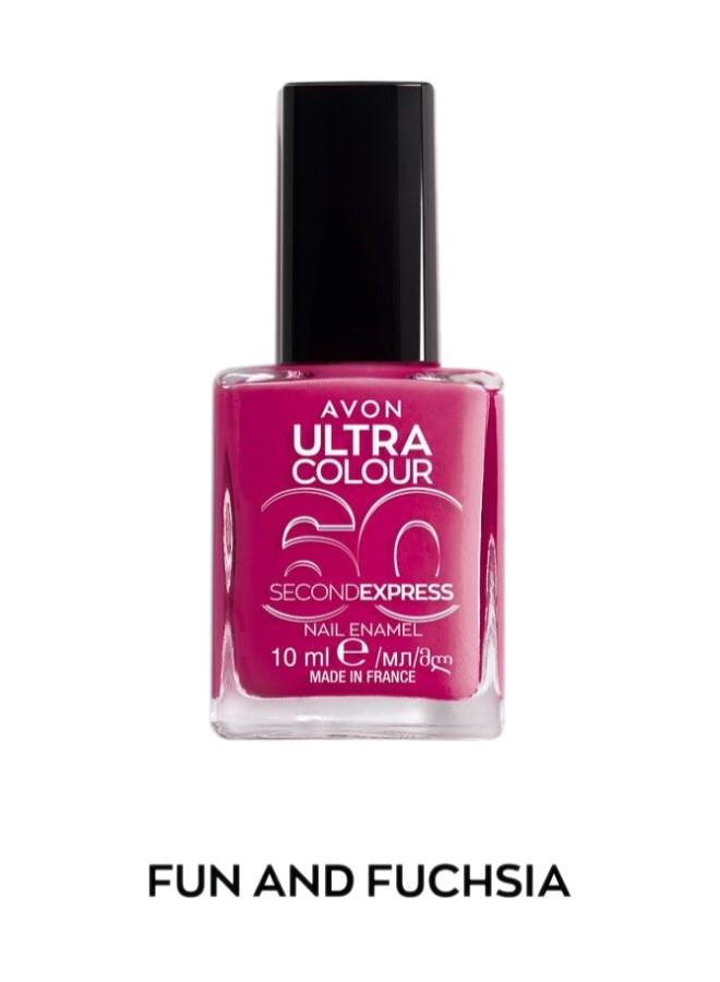 Avon Ultra Colour Nail Enamel - Fun And Fuchsia 10ml - Image 1