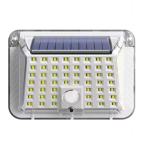 GIGAWATTS GW-606 90 LED Solar Wall Light BIS Approved Motion Sensor Outdoor Security Sconce Lamp with 800mAh Battery IP44 Rating for Garden Lawn Yard (Pack of 1, White) - Image 1