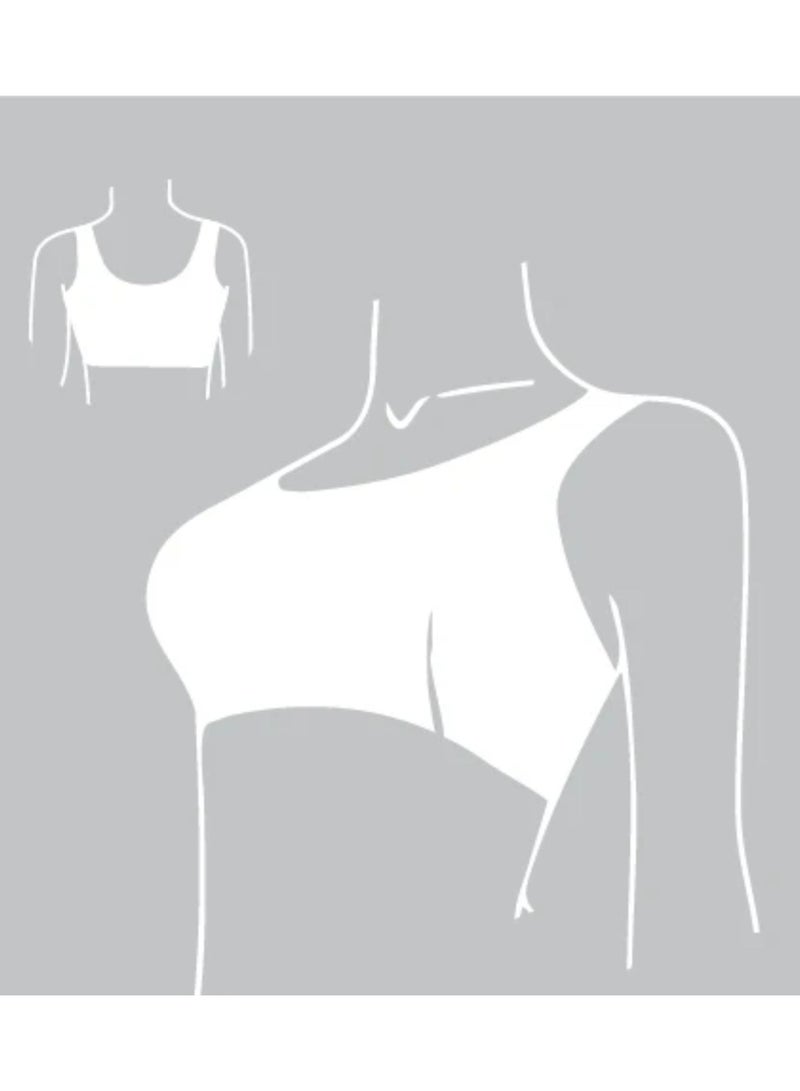 Milk Wide Tank Cotton Non Padded Soft Bra  - Image 5