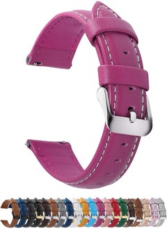 Fullmosa Fullmosa Watch Strap 14 mm 16 mm 18 mm 20 mm 22 mm 24 mm Genuine Leather Smartwatch Strap Compatible with Huawei Watch GT 2/3, Samsung Galaxy Watch 3/4/5/6, Amazfit GTS 4/3/2 Mini/2, Casio, Garmin 