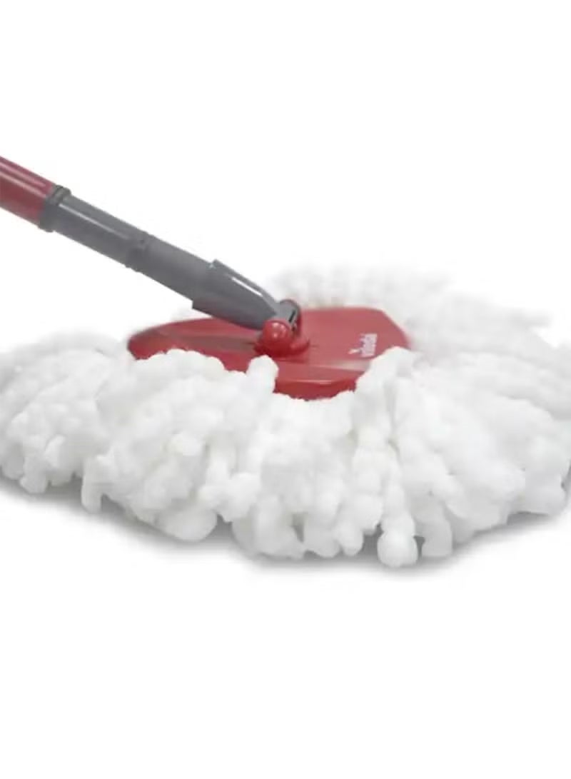 5-Pack White Triangle Spin Mop Heads Replacement - Compatible with Vileda Easy Wring & O-Cedar Mops, for Efficient Floor Cleaning - Image 2