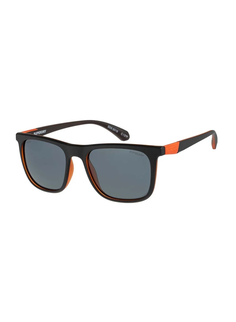 Superdry 5016 Full-Rim Square Polarized Sunglasses - Black