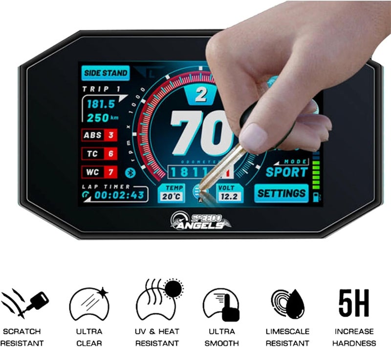 Vuzmode Motorcycle Dashboard Screen Protector for Tracer 900 GT - Image 4