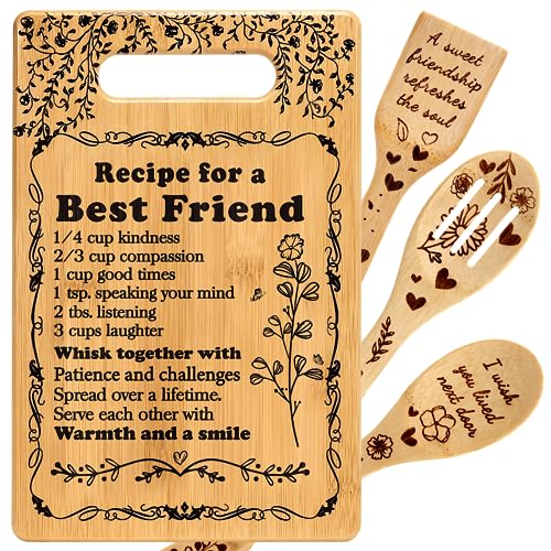 Birthday Friendship Gifts for Women Friends Cutting Board Christmas Gifts Ideas for BFF Bestie Soul Sister Bestie Gifts for Women Friend Gifts BFF Gifts Best FriendCutting Boards for the Kitchen