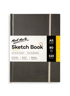 A5 Size Signature Art Sketch Book With 80 Sheets Elastic Closure