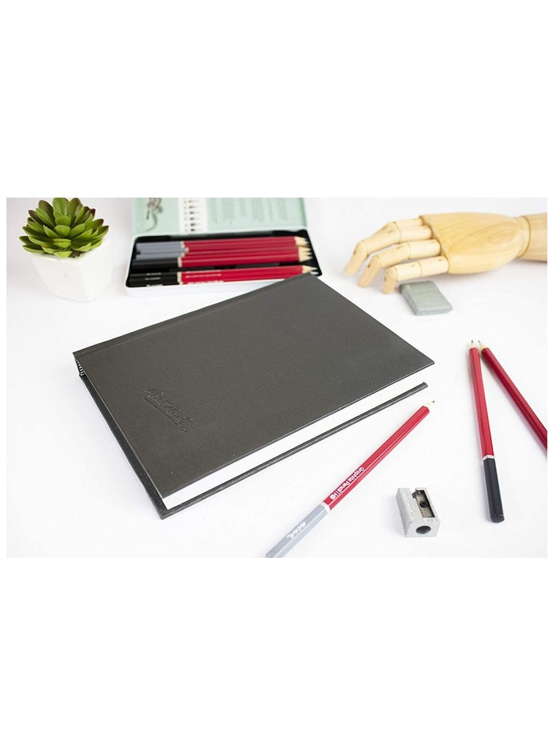 Mont Marte A5 Size Signature Art Sketch Book With 80 Sheets Elastic Closure  - Image 3