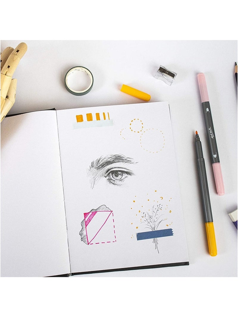 Mont Marte A5 Size Signature Art Sketch Book With 80 Sheets Elastic Closure  - Image 4