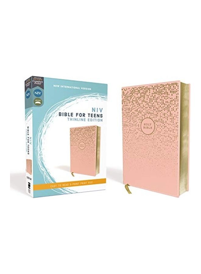 Niv, Bible for Teens, Thinline Edition, Leathersoft, Pink, Red Letter Edition, Comfort Print - Image 1