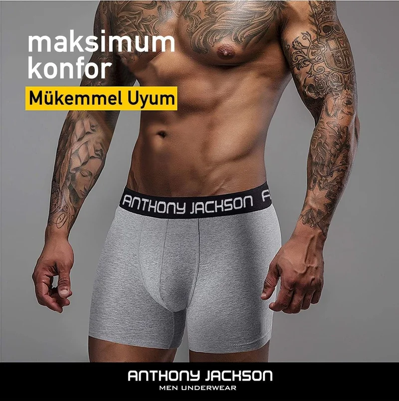 Anthony Jackson Lycra 3-Piece Box Premium Men's Boxer