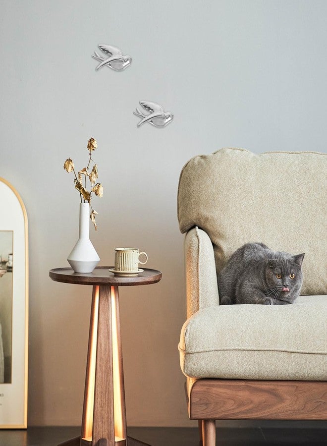 أموسفون زينة جدارية خزفية على شكل طائر، منحوتة ثلاثية الأبعاد لسنونو طائر، زينة معلقة خفيفة الوزن لغرفة المعيشة والحمام والحديقة، ديكور داخلي وخارجي - Image 5