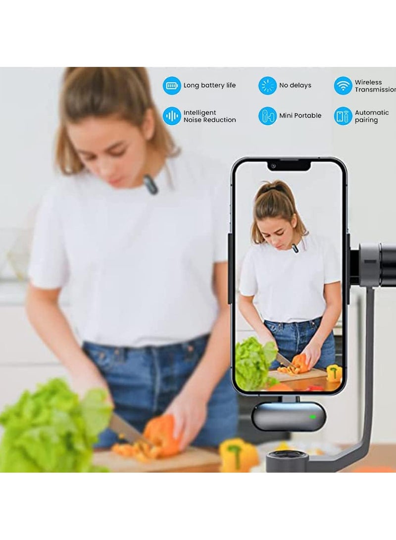 K81 Wireless Microphone For Type C 20 Meters 65 Feet Transmission Ultra-Long Life Clear Radio Vlog Live Video Recording Recording Interviews - Image 3