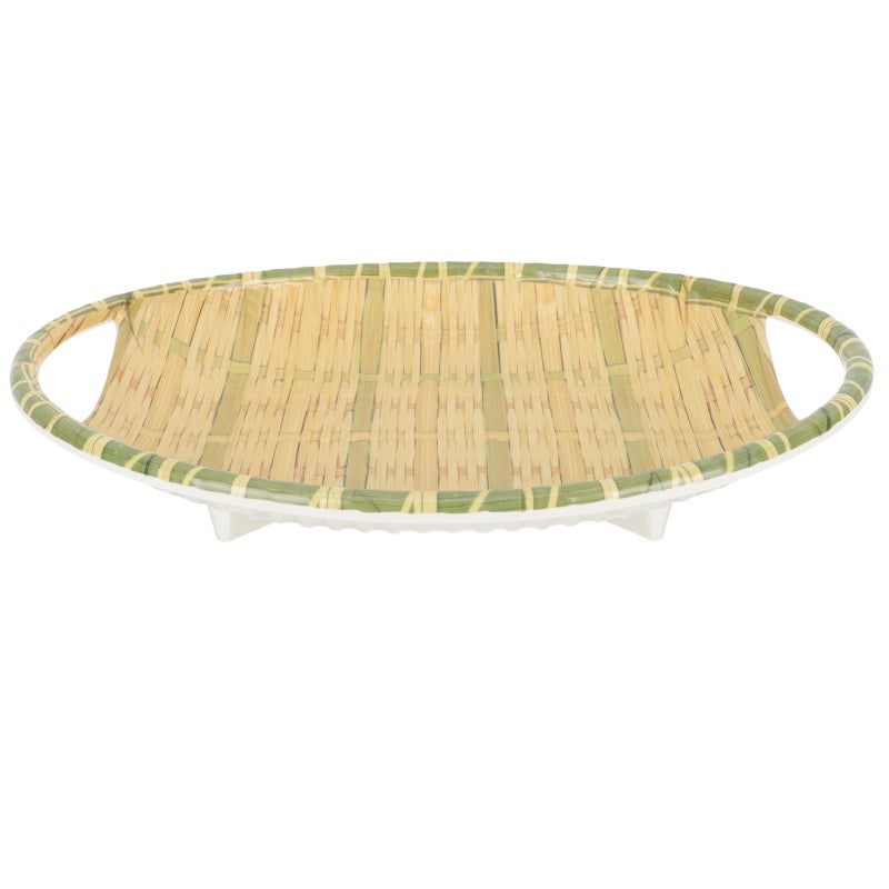 Imitation Woven Food Serving Plate Food Serving Dish Bowl Dipping Plate Side Dishes Plate - Image 1