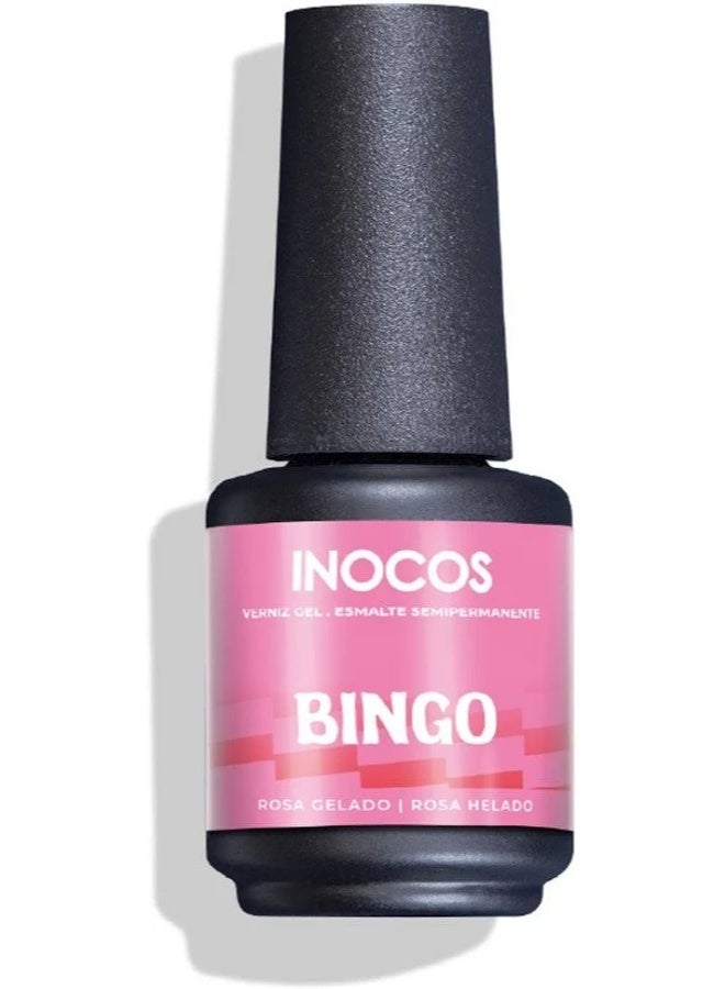 INOCOS Bingo Gel Polish Rosa Gelado 15ml - Image 1