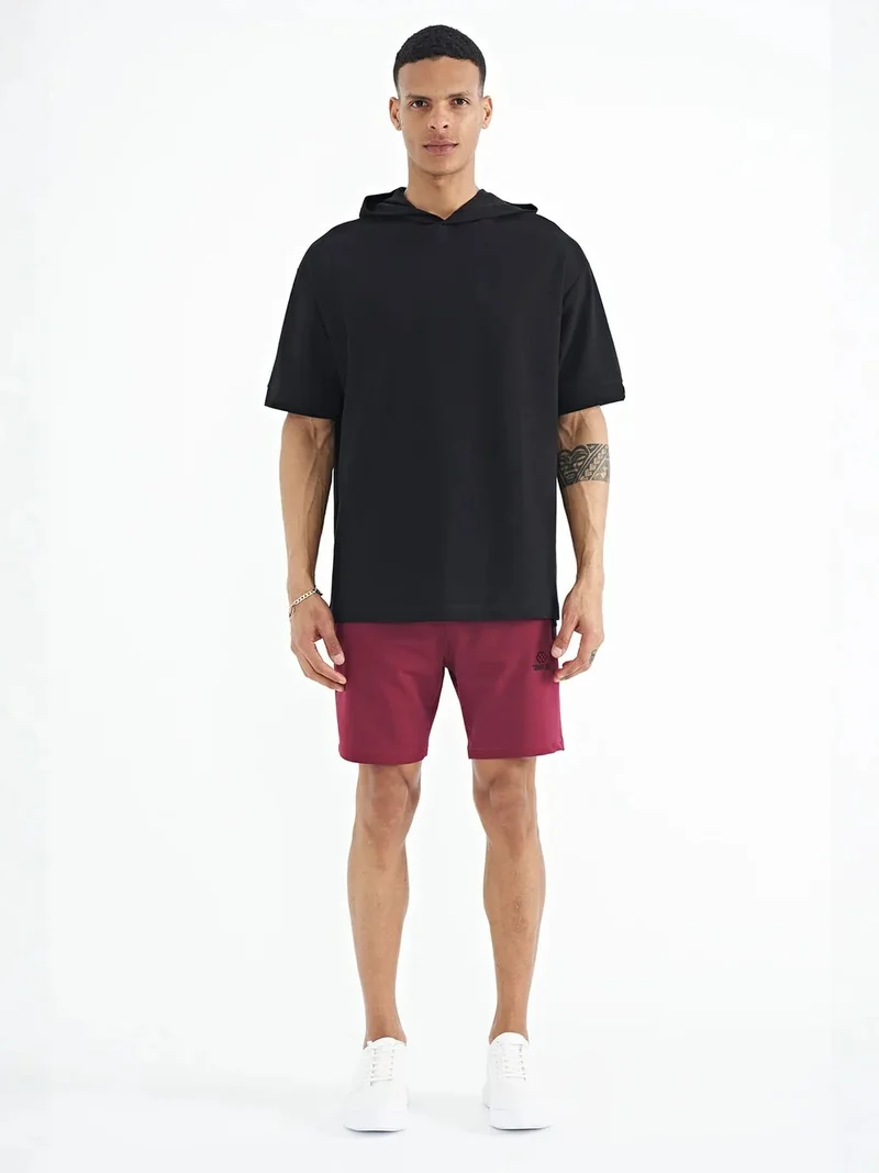 تومي لايف TOMMY Oversized Hooded T-Shirt with Accessory Details