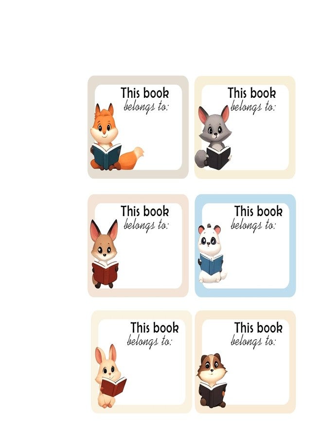 Topabel This Book Belongs to Sticker,2x1.8 Inches Self Adhesive Book Name Tags Identification Sticker for Name,180Pcs Per Pack - Image 2