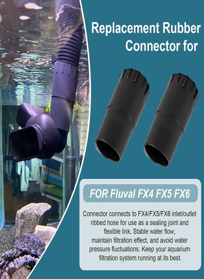 HEBRAR Rubber Connectors Compatible with Fluval FX4/FX5/FX6, Rubber Hose Connector Replacement Parts for A214 A218 A219 Models, Canister Filter Accessories 2 Pack - Image 5
