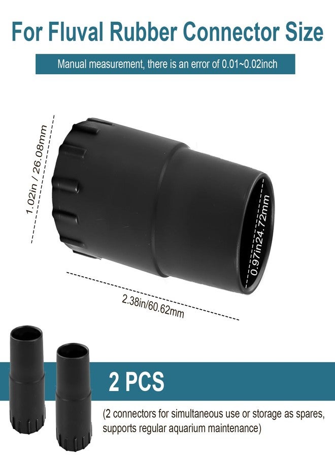 HEBRAR Rubber Connectors Compatible with Fluval FX4/FX5/FX6, Rubber Hose Connector Replacement Parts for A214 A218 A219 Models, Canister Filter Accessories 2 Pack - Image 3
