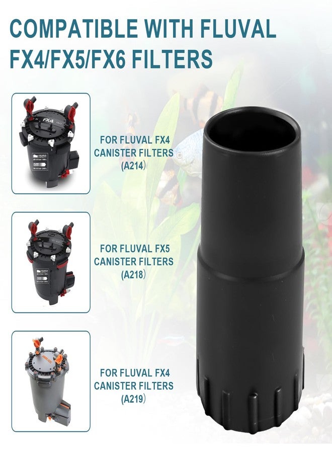 HEBRAR Rubber Connectors Compatible with Fluval FX4/FX5/FX6, Rubber Hose Connector Replacement Parts for A214 A218 A219 Models, Canister Filter Accessories 2 Pack - Image 2