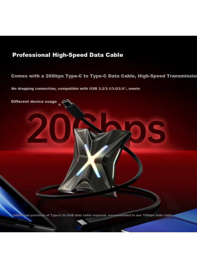 MOVESPEED Move Speed 2tb Portable Solid State Drive Ssd External Hard Drive High Speed Particle Mobile Phone Direct Reading Up To 2000mb/s External Gaming Large Capacity - Image 1