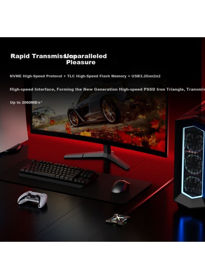 MOVESPEED Move Speed 2tb Portable Solid State Drive Ssd External Hard Drive High Speed Particle Mobile Phone Direct Reading Up To 2000mb/s External Gaming Large Capacity - Image 2