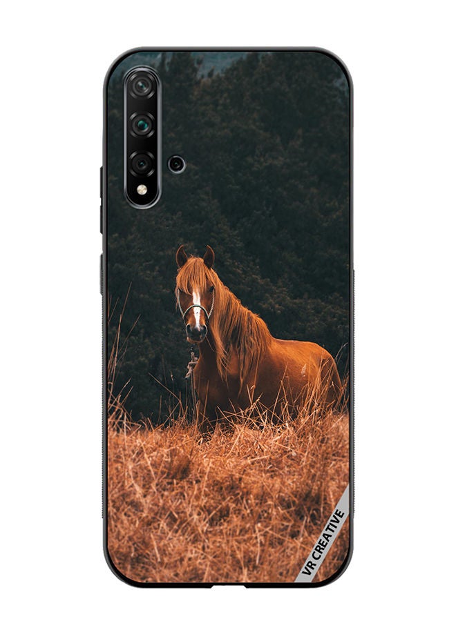 VR CREATIVE Protective Case Cover For Huawei Nova 5T Royal Horse Design Multicolour - Image 1