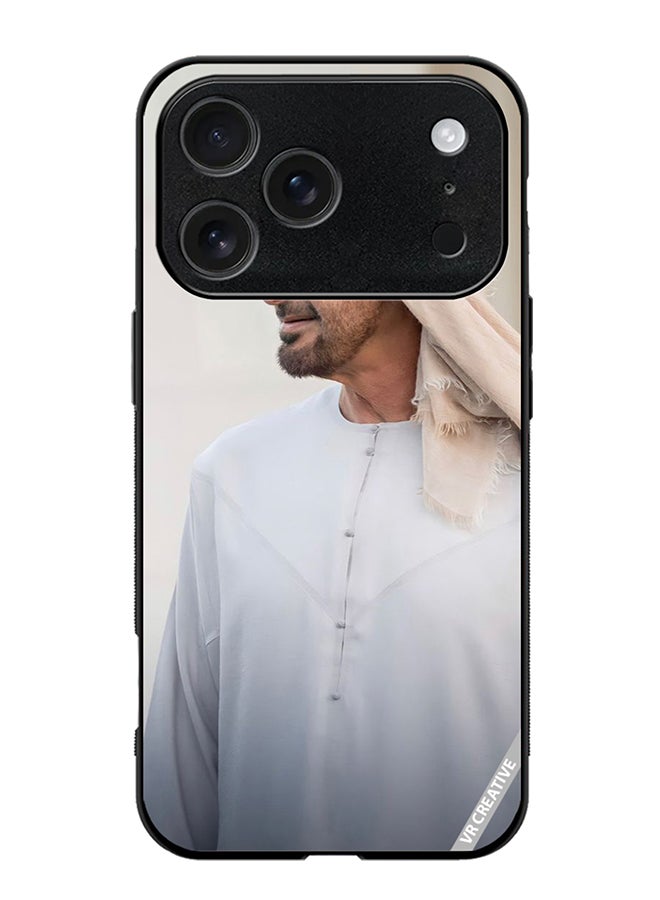 VR CREATIVE Protective Case Cover For Apple iPhone 17 Pro Max Sheikh Mohamed Bin Zayed Al Nahyan Design Multicolour
