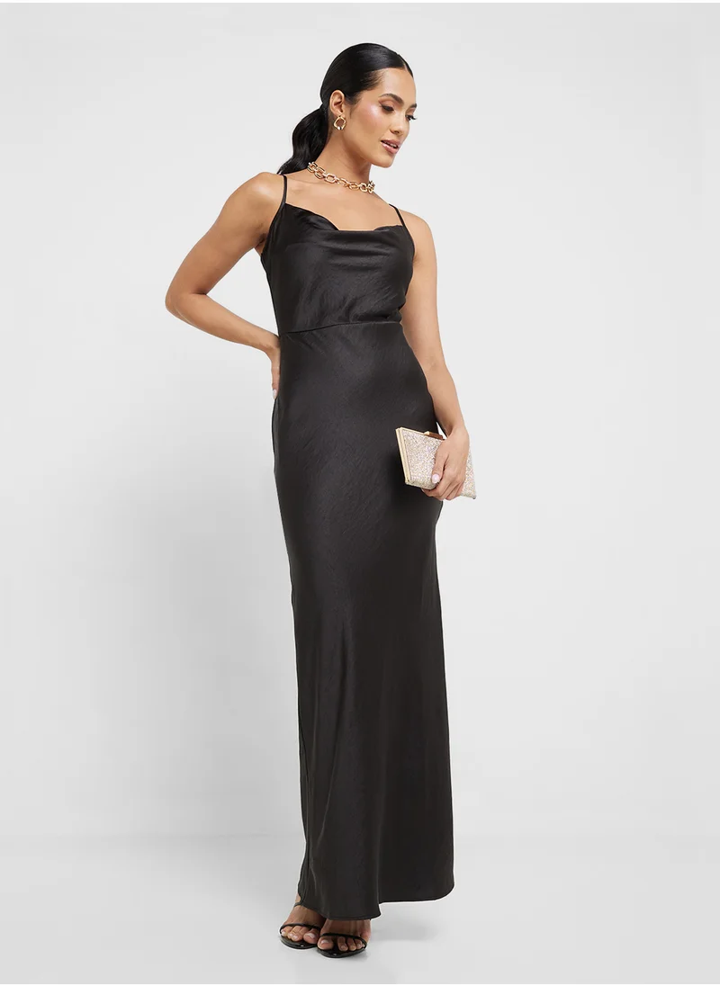 تي اف ان سي Strappy Satin Maxi Dress